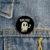 boo hoe ghost pin custom cute brooches shirt lapel teacher tote bag backpacks badge cartoon gift brooches pins for women