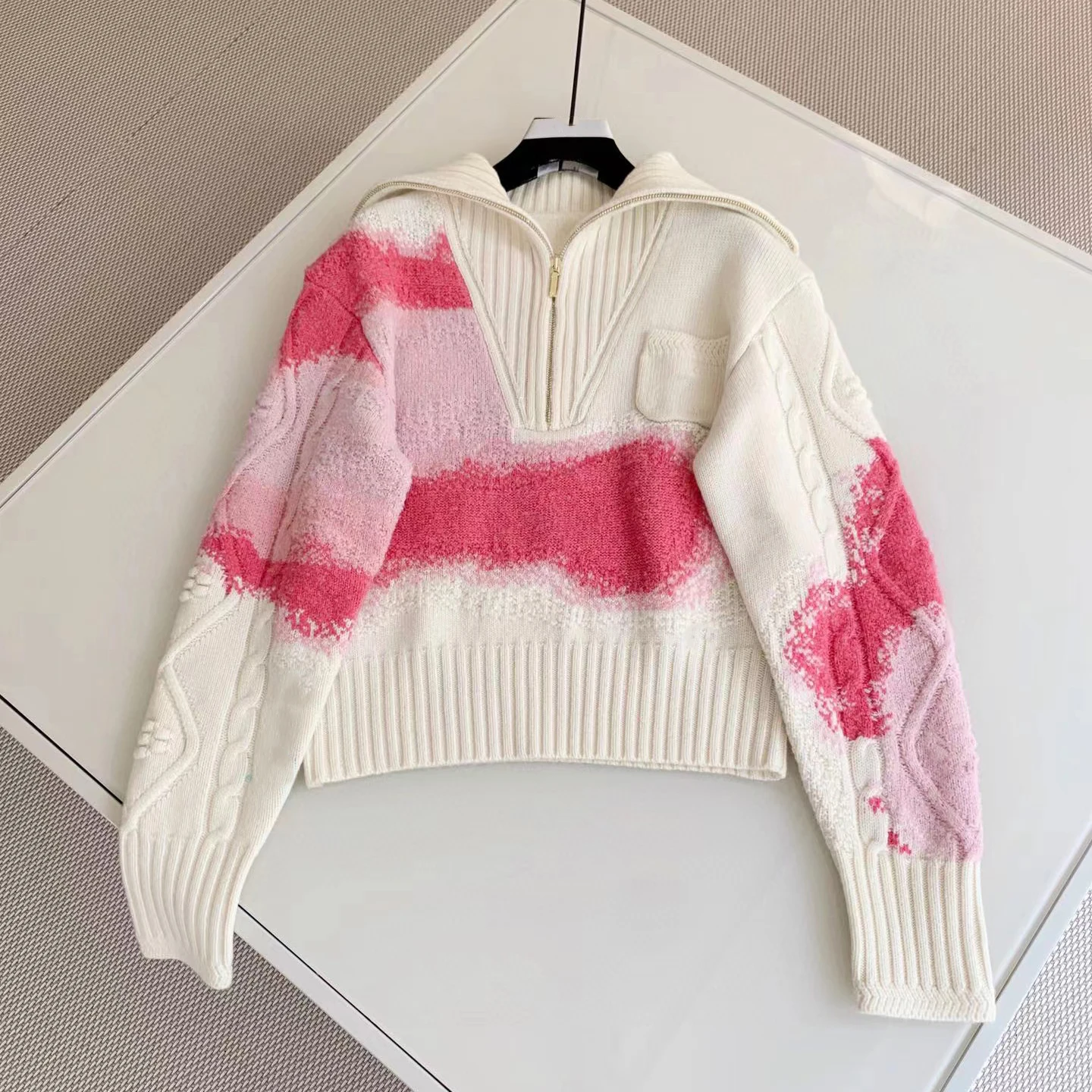 

Шерстяной вязаный полосатый кардиган NIGO, свитер, куртка # nigo56392