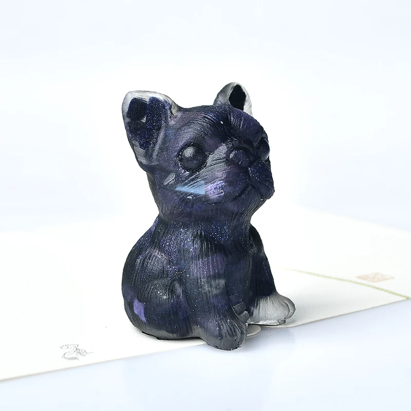 

Fashion Dog Orgonite Silicone Mould Resin Decor Craft Jewelry Making Mold Natural Crystal Gravel Chakra Multiplier Sculpture1P