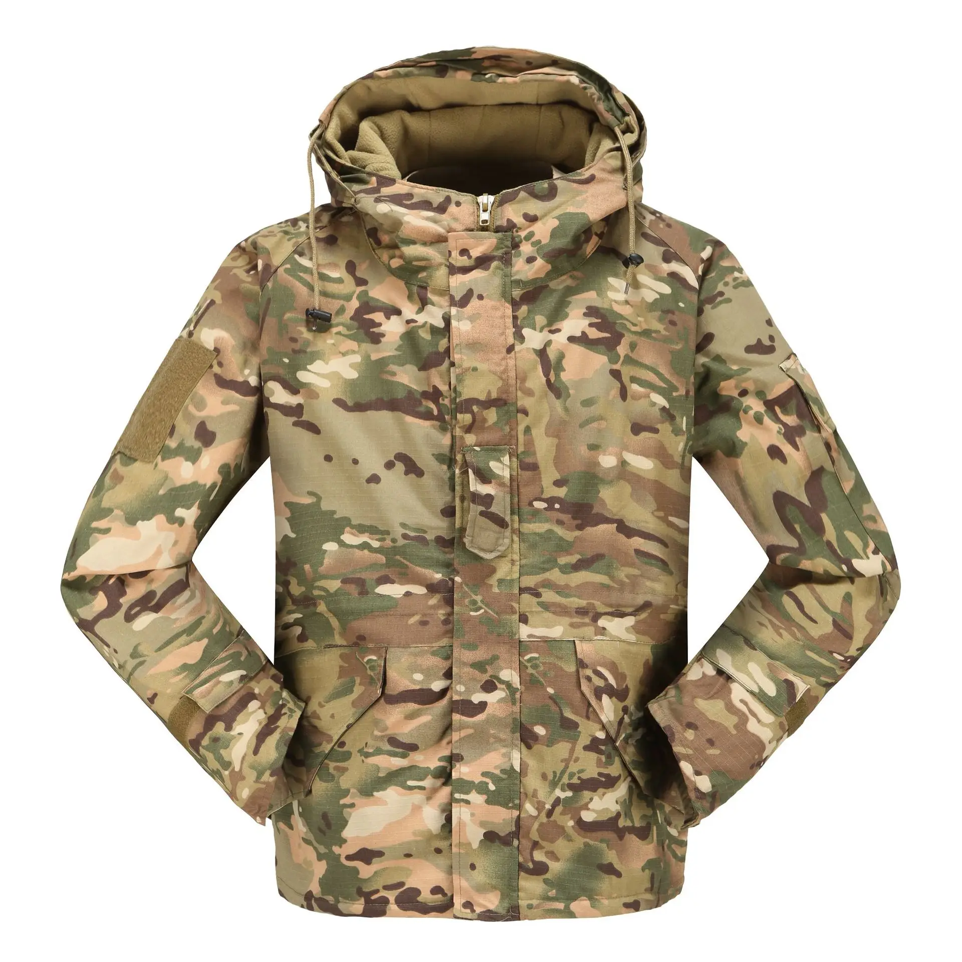 

Мужская зимняя Военная тактическая куртка, камуфляжное теплое плотное пальто, парка с капюшоном, армейская куртка-бомбер, водонепроницаема...
