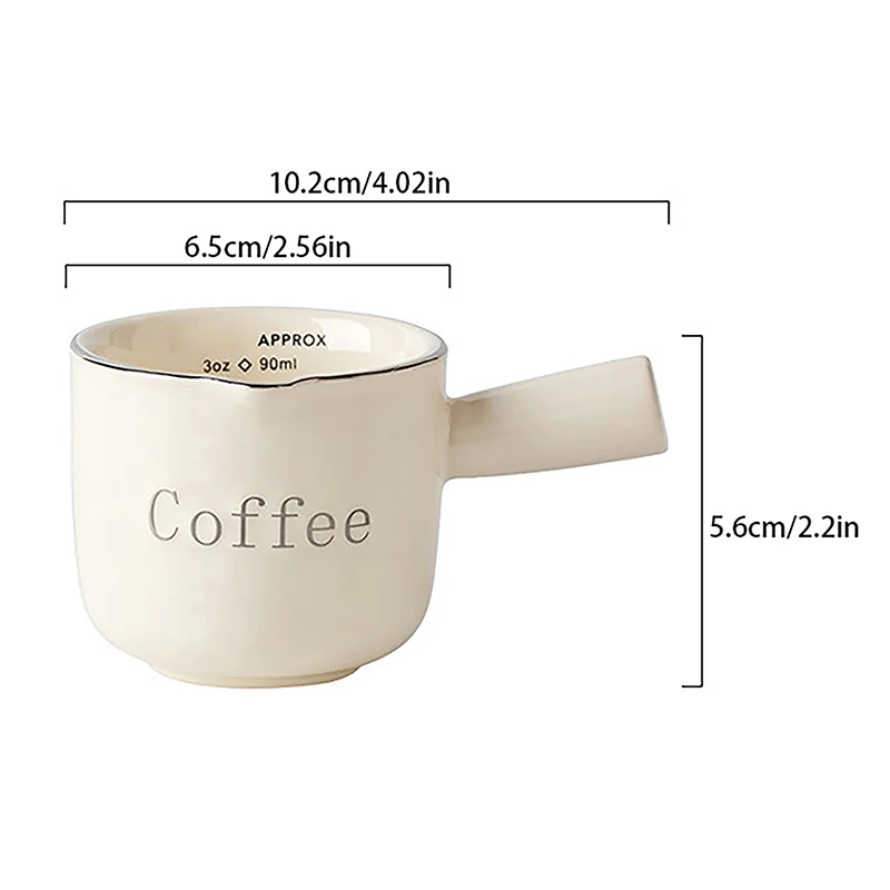 Керамический Мини-кувшин для молока Миксер с ручкой приготовления эспрессо кофе