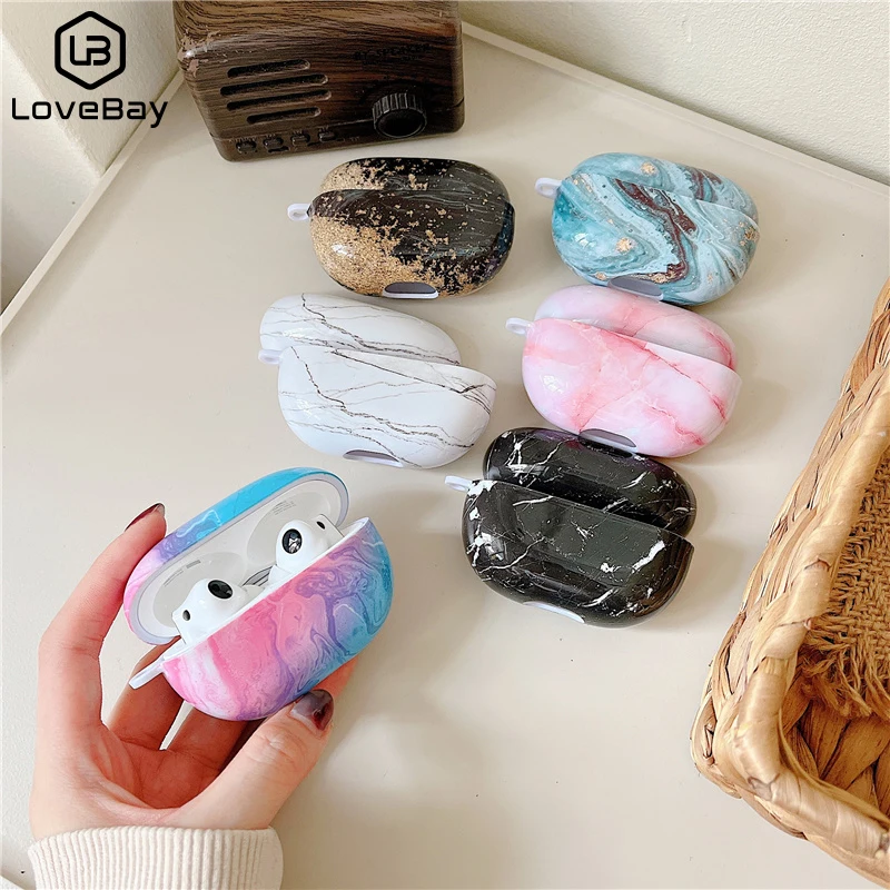 

Lovebay For Huawei Freebuds Pro2 Earphone Case 2022 Anti-fall Matte CoLorful Marble Protective Cover For Huawei FreeBuds Pro 2