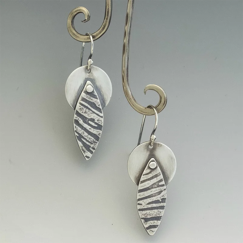 

Gypsy Silver Metal Pendant Earrings Women's Tribal Jewelry Statement Earring Gifts 2023 New Women's Earrings Jewelry Accessories
