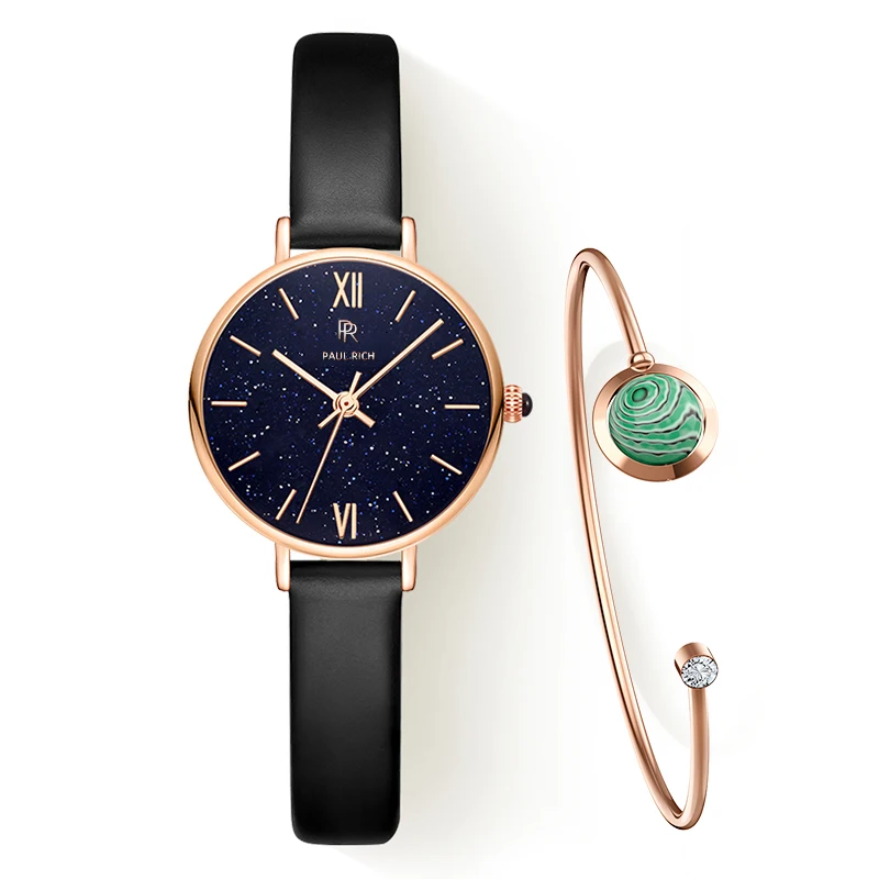 

Paul Rich Watch for Women Blue Sandstone Luxury Fashion Waterproof Watches for Ladies with Bracelet