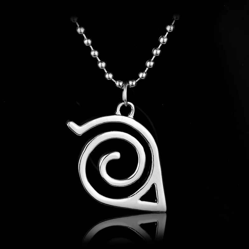 

Cartoon Anime NARUTO Pendant Necklace Silver Colour Logo Cosplay Charm Necklace for Fan Collection Jewelry Accessories Toy Gift