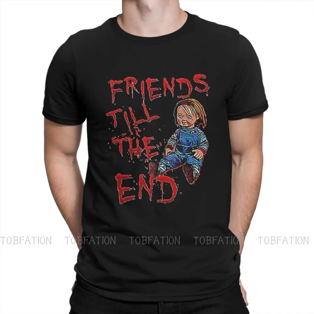 

Friends Till The End TShirt For Male Child's Play Mike Norris Horror Movie Camisetas Fashion T Shirt Soft Print Fluffy