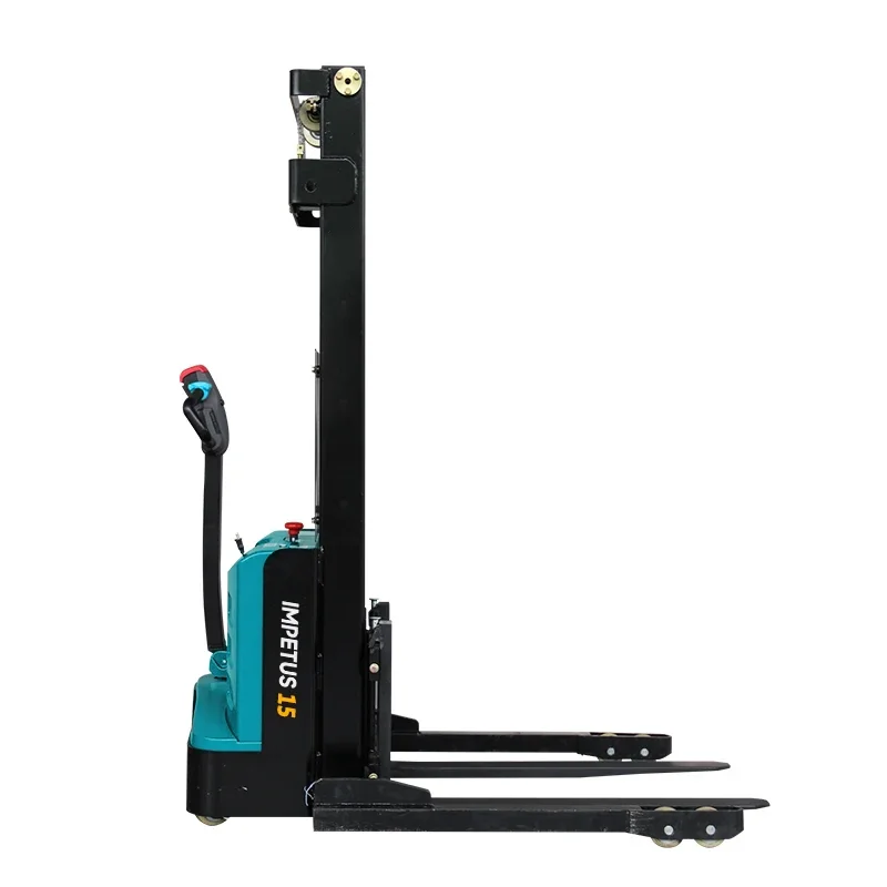 Полный электрический самоподъемник-штабелер Power Walkie Truck Reach Price Pallet Blue Вилочный