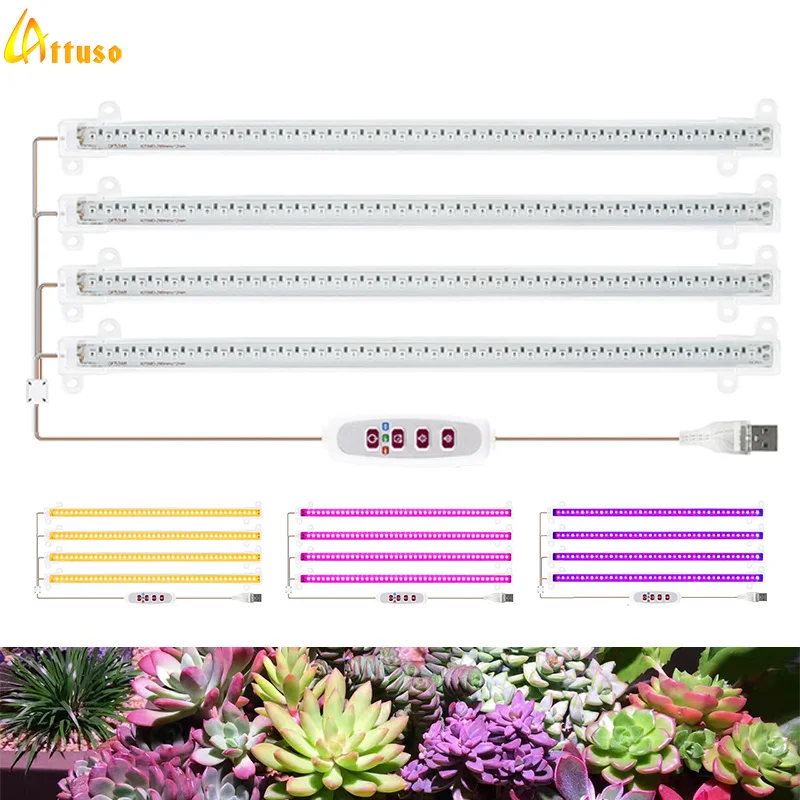 Full Spectrum Phytolamp For Plants 30cm 5v Usb Phyto Bar Lamp Therapy Flower Seeds Greenhouse And Hotbeds Tents