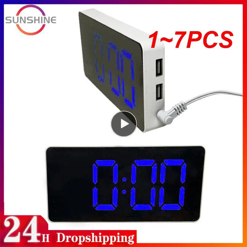 

1~7PCS Portable Gym Timer Interval Timer Workout Fitness Clock Countdown/UP/Stopwatch Magnetic USB Rechargable Fitness Timer