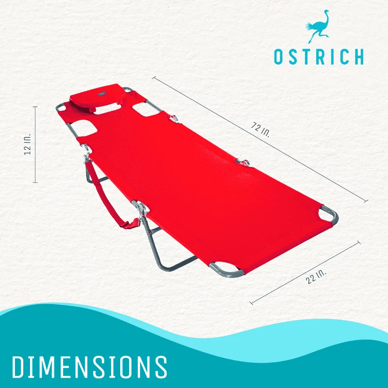 

Lounge Folding Portable Sunbathing Poolside Beach Chair,