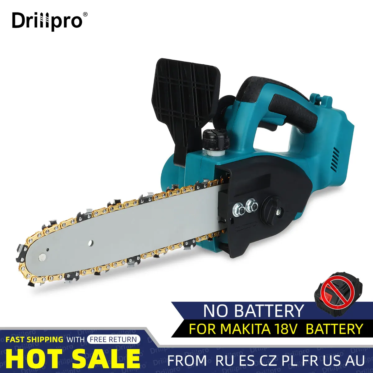 

Пила цепная Садовая, 2000 Вт, 10 дюймов, 18 в