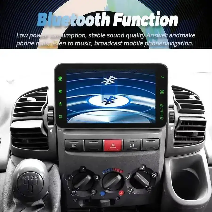 Фото Автомагнитола Android 15 для Fiat Ducato, Citroen Jumper, Peugeot Boxer 2002-2006 с GPS-навигацией, экраном, CarPlay, Wi-Fi и 4G №4