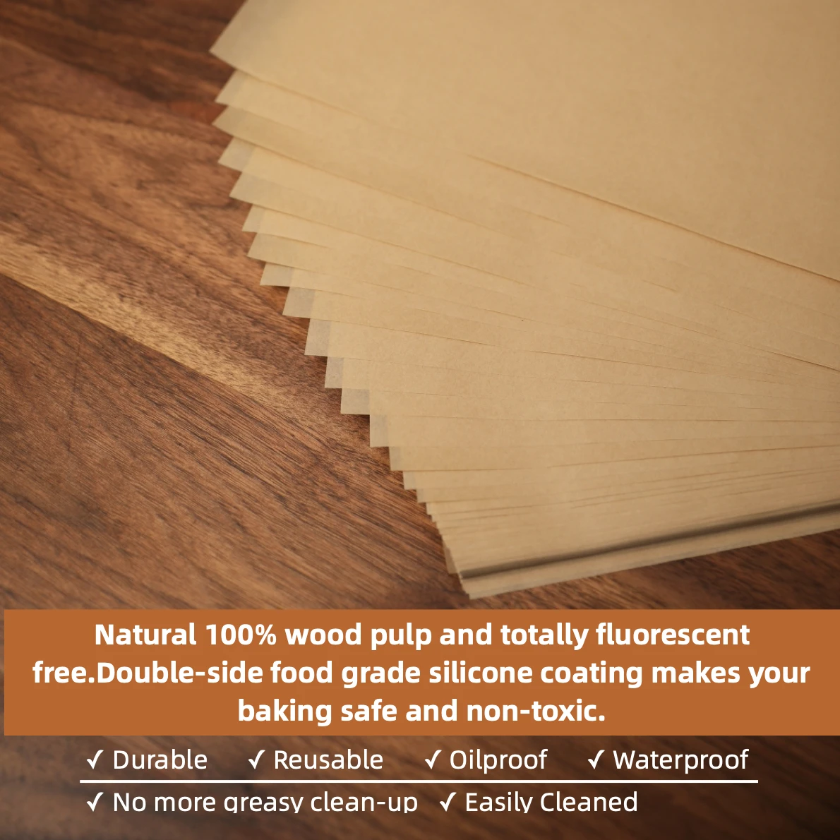 Бумага для выпечки гамбургеров 6 x 8 дюймов предварительно вырезанная