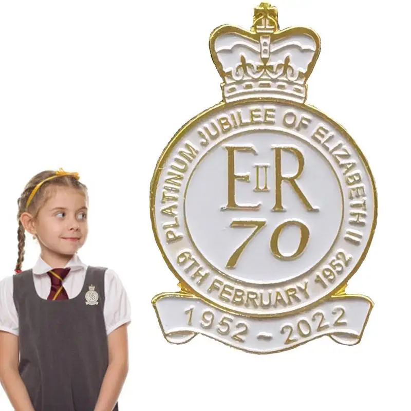 

British Queen Elizabeth II Memorial Brooch Commemorate Queen Elizabeth II Pin Badge Brooch Grief Over The Queen 1926-2022
