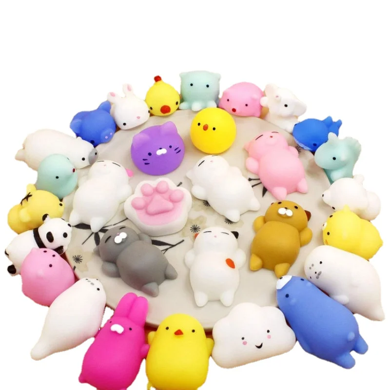 

Kawaii Soft Toy Lovely Animal Ball Extrusion Rising Soft Sticky Decompression Toys Interesting Gift Children's Boy Girl