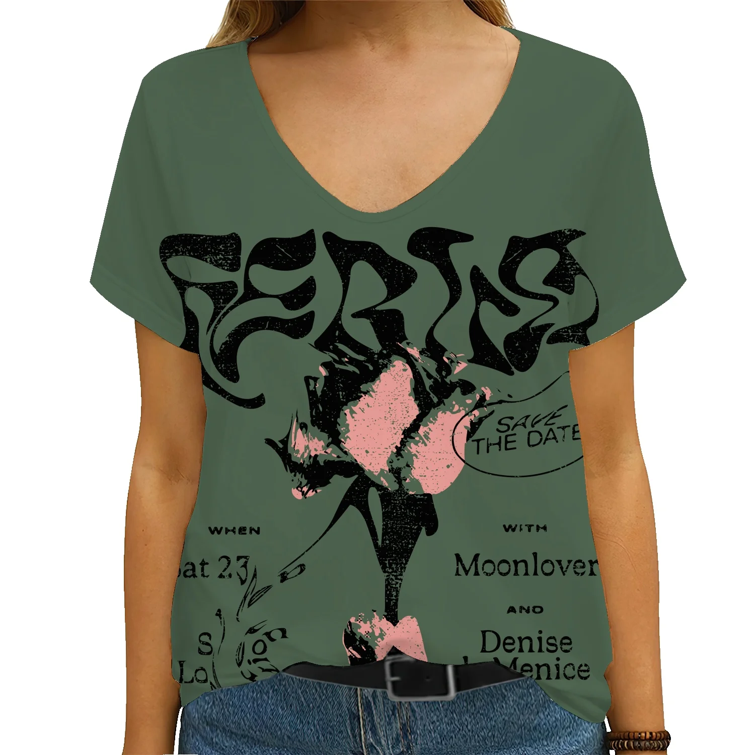 

Женская футболка с коротким рукавом, из хлопка