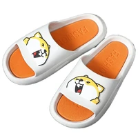summer platform slippers for women indoor bathroom slides non slip garden beach sandals cartoon dog eva soft sole cloud shoes