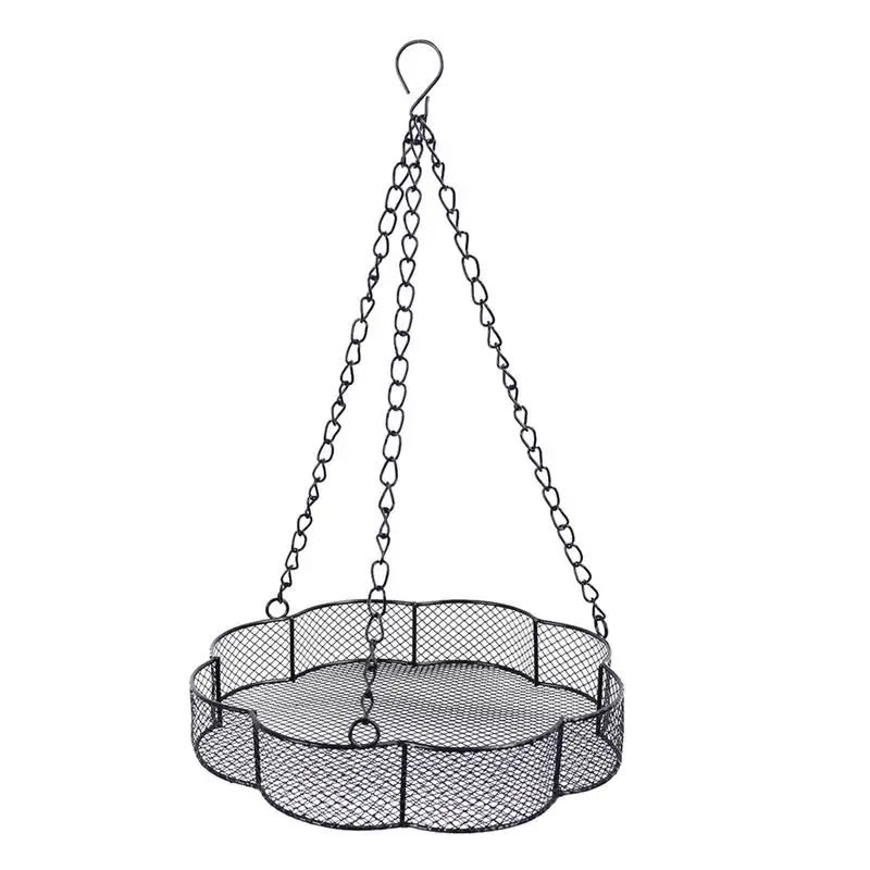 Mesh Metal Bird Bath Bowl Decorative Multifunctional Yard Pa