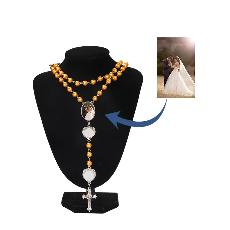 

Ожерелье из бисера с фото на заказ