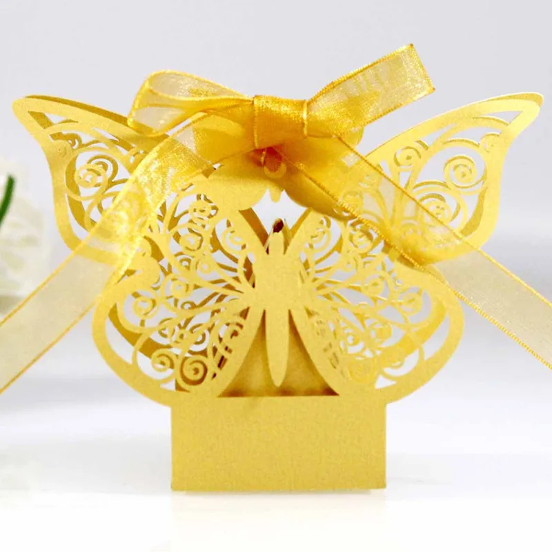 

20pcs Butterfly Gift Candy Box Chocolate Dragee Box Baby Shower Birthday Party Favor for Boxes and Packaging Boxes for Wedding