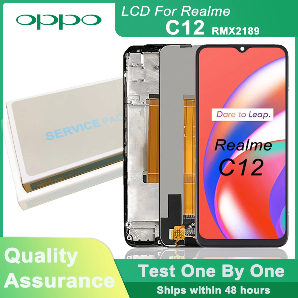 Оригинальный дисплей 6,5 дюйма для Oppo Realme C12, ЖК-дисплей для Realme C12 RMX2189, сменные детали