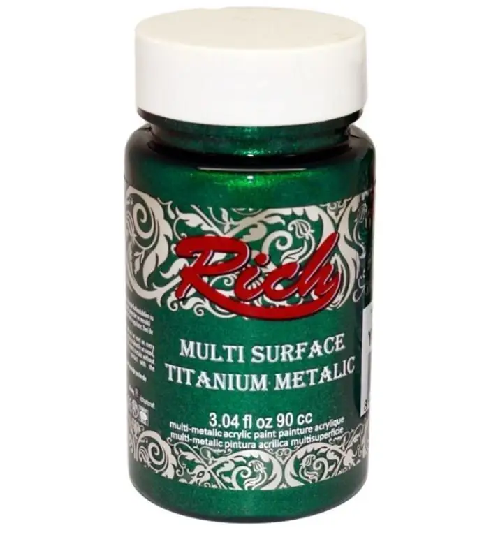 

Multi Surface Titanium Metallic Paint 90ml 2552 Green