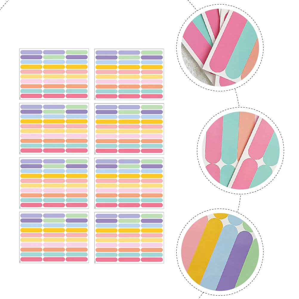 8 листов цветные полосы наклейки на стену точечное окно стекло для детской