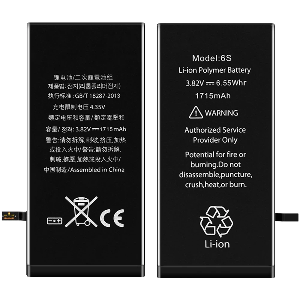 

Ockered Battery For iPhone 6S 6 7 8 Plus X XR XS MAX Replacement Bateria For iPhone SE 2016 SE2 2020 5S 5C 5 11 Pro MAX Battery