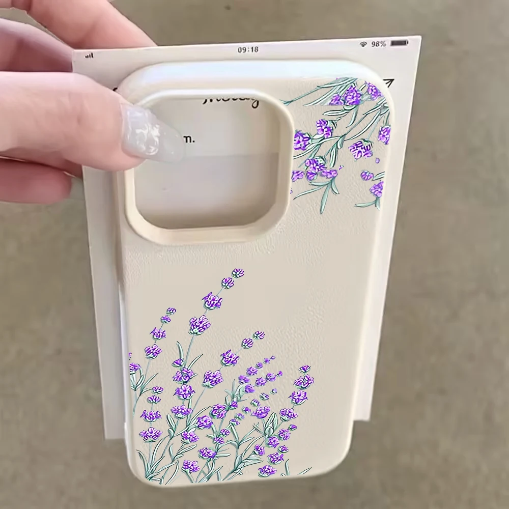 Фото Противоударный силиконовый матовый чехол Flower Luxury INS для iPhone 14, 17, 16, 15, 11, 12, 13 Pro Max, Air, XS, XR, X, 16, 15, 14 Plus, с защитным бампером №3