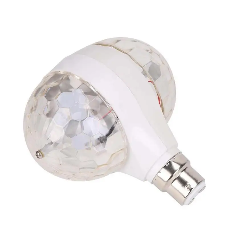 

Rotating LED Strobe Bulb RGB Multi Changing Color Crystal Stage Light Colored LED Strobe Light Bulb Multi Crystal Stage Lights
