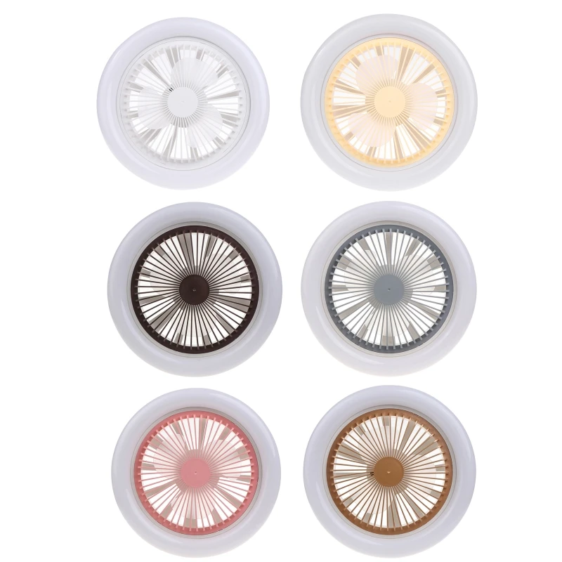 

Лампа E27, потолочный вентилятор с пультом дистанционного управления и держателем лампы E27 для спальни, 30 Вт, 41QA