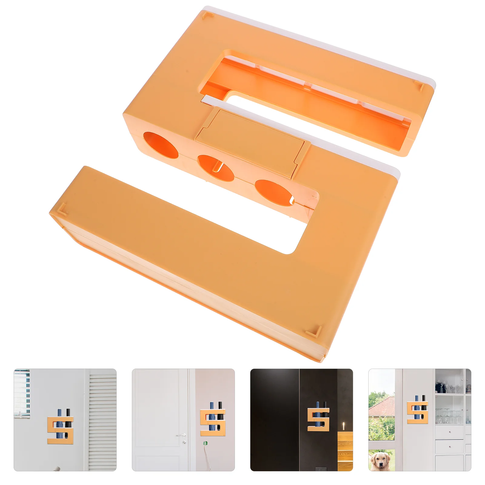 

Umbrella Stand Wall Holder Rack Organizer Mounted Storage Entryway Bucket Cane Adhesive Door Bin Container Detachable Shelf Base