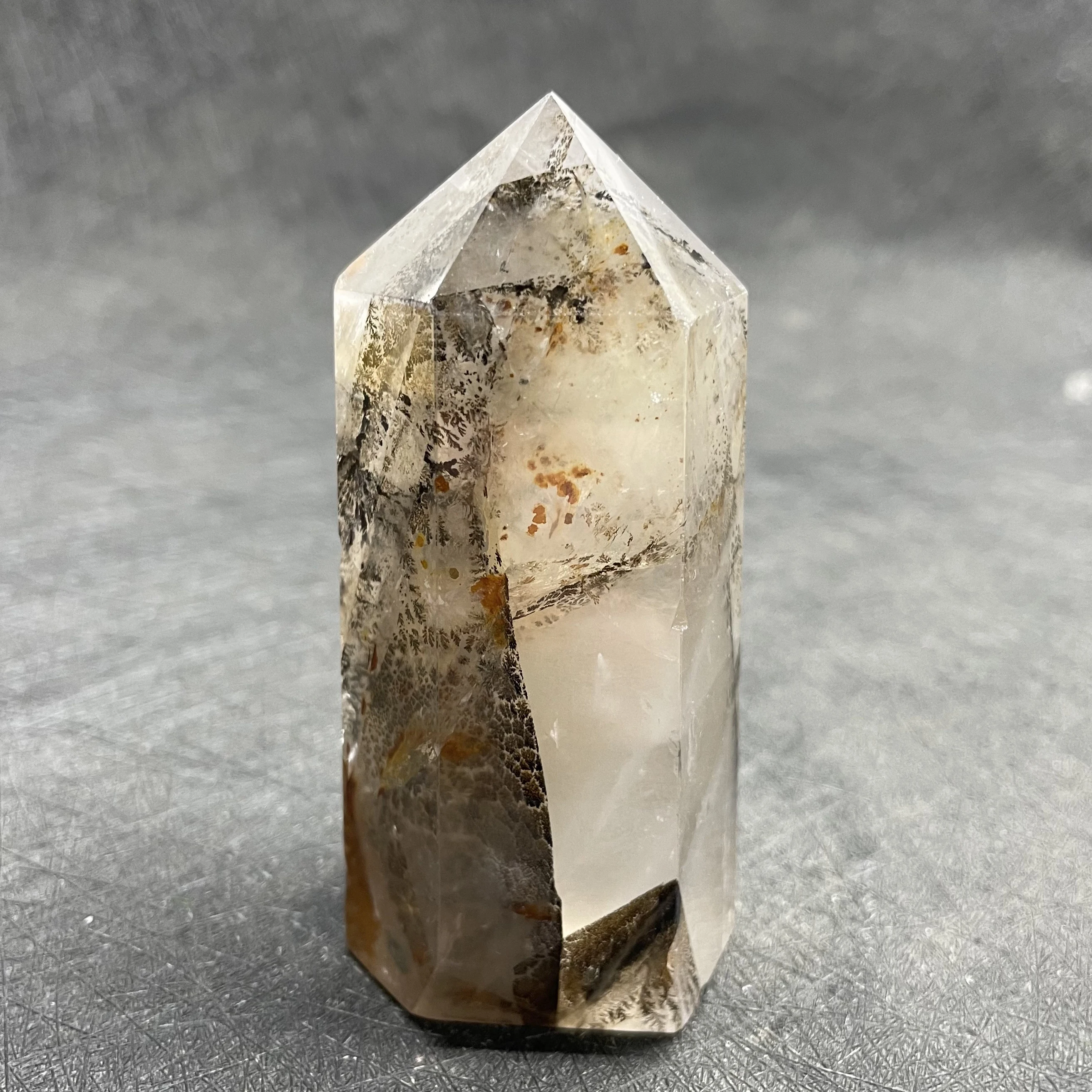 173 г натуральная кристаллическая башня прозрачная кварцевая палочка Кварцевая