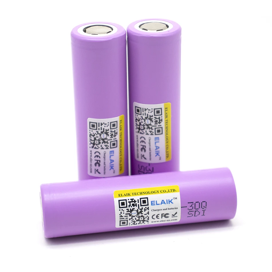 

ELAIK 3,6 v 3000 30q 3,7 mah v Lithium wiederauf ladbare Batterie elektronische Werkzeuge Batterien