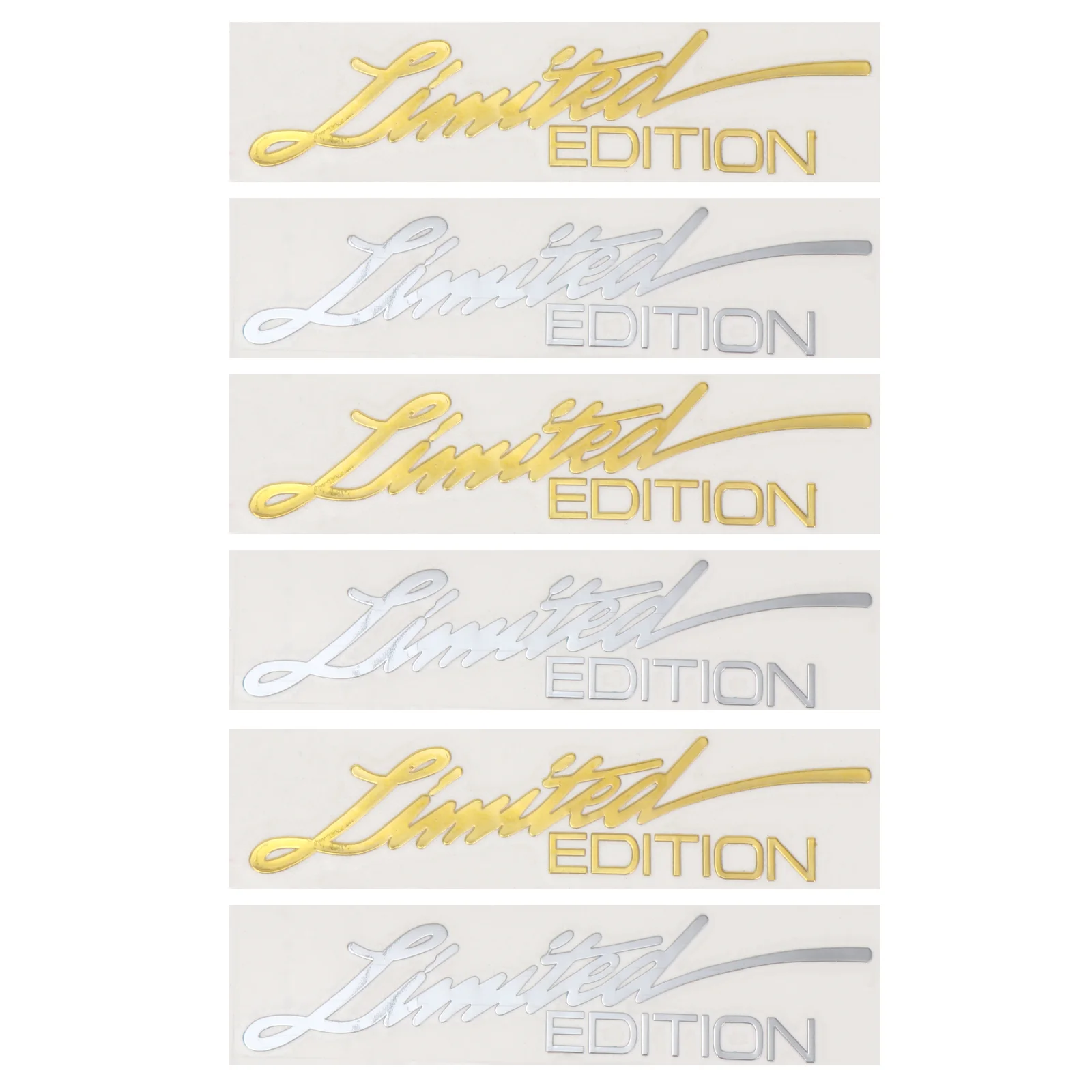 

6 Pcs Waterproof Car Stickers Simple Car Decals Exquisite Stickers for Car Autos