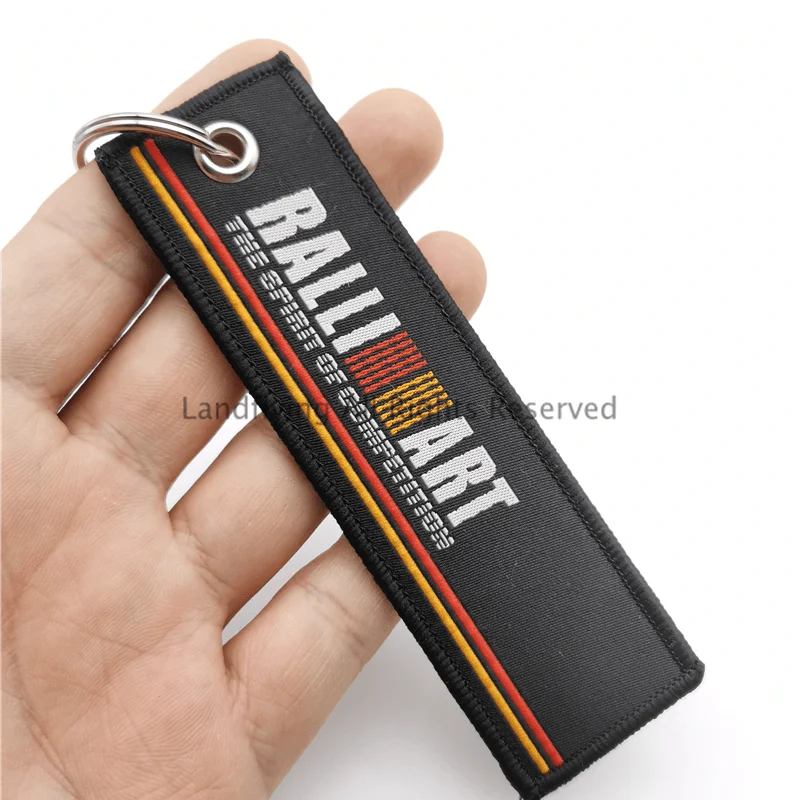 

Брелок JDM для автомобиля, вышитая бирка для ключей Mitsubishi ralliart Lancer 9 10 Asx Outlander Pajero L200