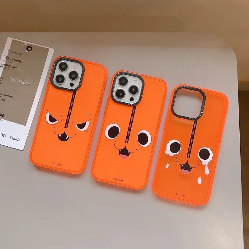 

Мультфильм бензопила для мужчин аниме Bochita милая девушка Kawa Yimeng Emotion Pack iPhone14ProMax модный 13/12/11 Новый 15 Ультра Телефон Чехол