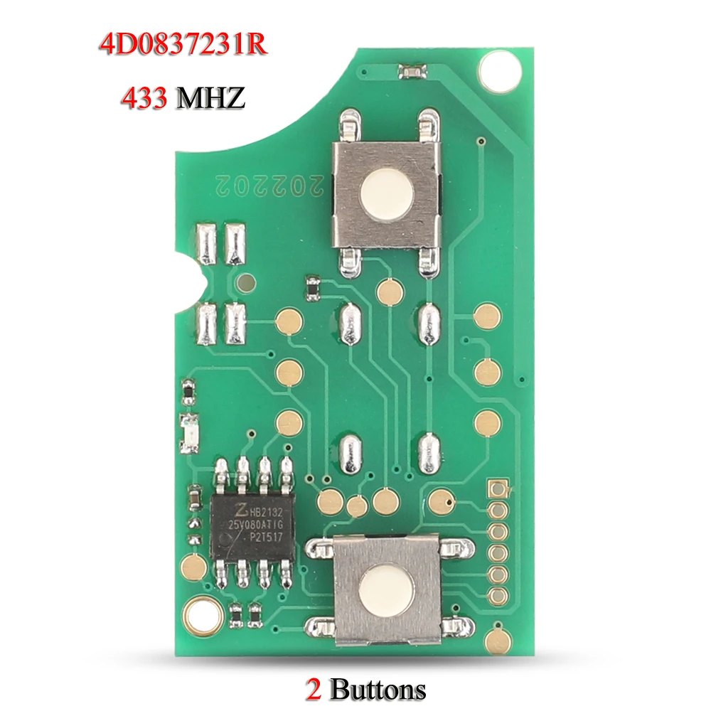jingyuqin 4D 0837231 A/E/K/R печатная плата дистанционного смарт-ключа автомобиля для Audi A3 A4 A6 A8 RS4 TT Allroad Quttro RS4 315/433 МГц