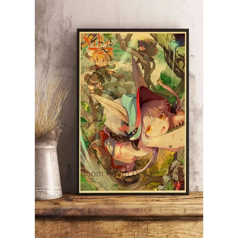 Классический аниме-плакат с принтом на холсте без рамы идеально подходит для