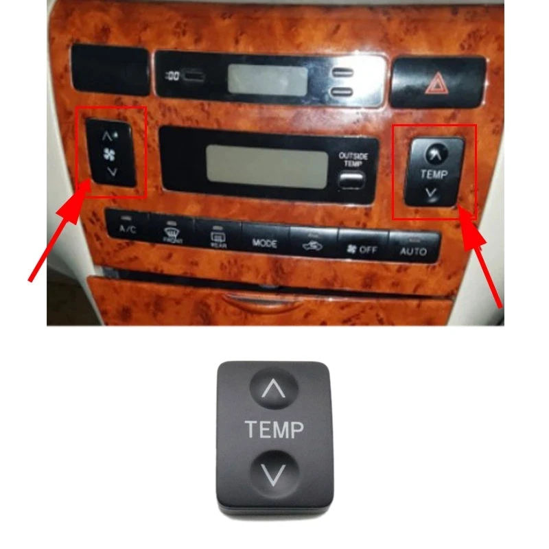 

Кнопка контроля температуры крышки переключателя панели автомобиля для Toyota Corolla 2002-2007