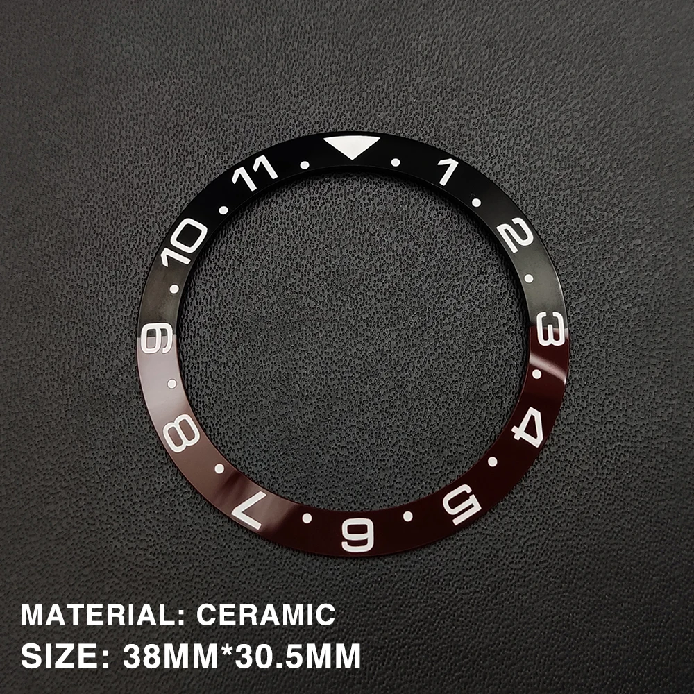 Часы для модификации магазина 38 мм Безель Высококачественная Коричневая