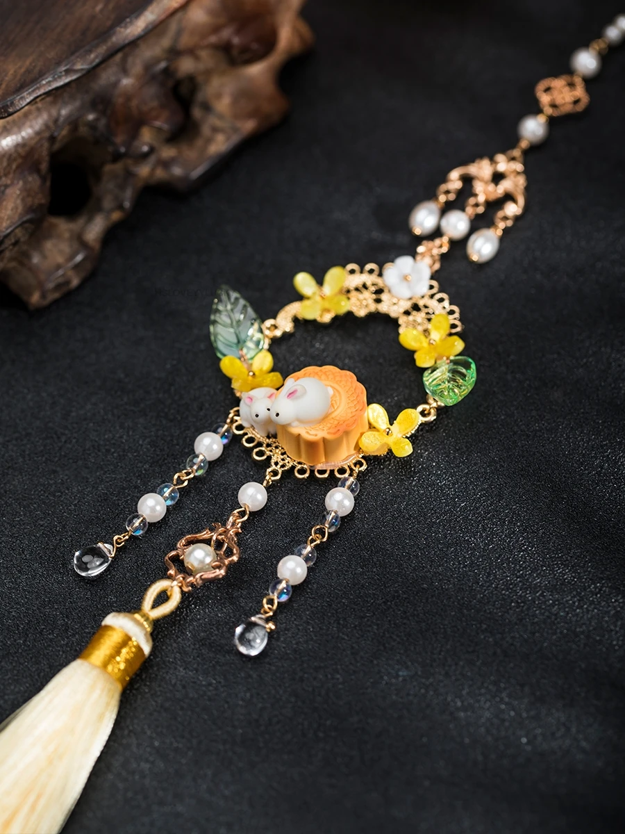 Китайская юбка Hanfu на груди и талии запрещенная покроковая украшение переднюю