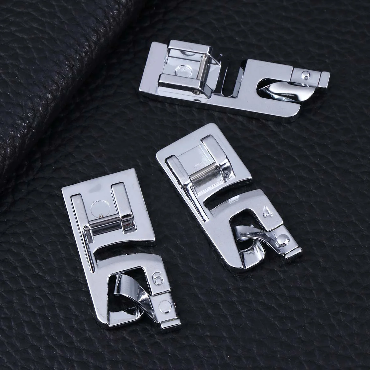 

3 Pcs Rolled Presser Foot Multifunction Sewing Machine Sewing Foot Telfon Presser Foot. Multi-fonction Presser Foot