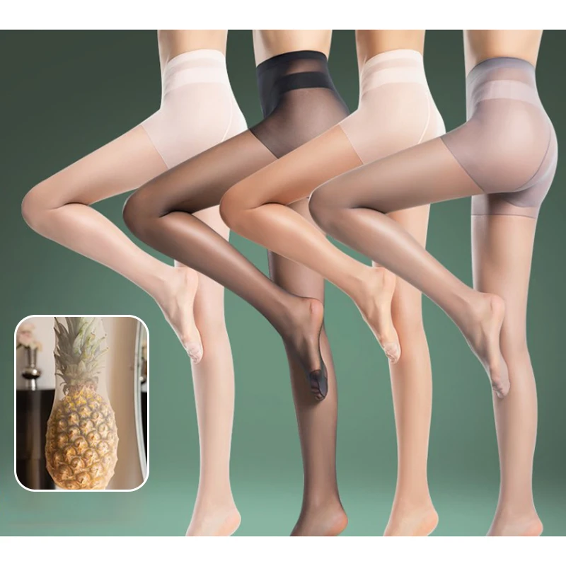 

Nylon Invisible Pantyhose Women Tights Thin Section Anti-hook Silk Stockings Solid Color Elastic Skinny Female