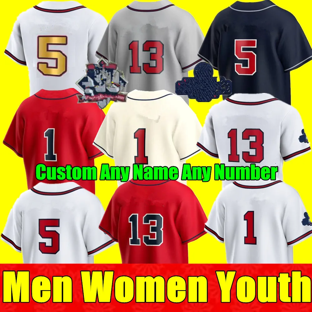 

Men Women Kids Marcell Ozuna Atlanta Baseball Jersey Freddie Freeman Dansby Swanson Ronald Acuna Jr. Ozzie Albies Mike Soroka