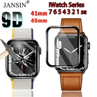 Закаленное стекло для Apple Watch Series 7 41 мм 45 мм, Защитная пленка для Apple watch 38 мм 42 мм 40 мм 44 мм 234567SE