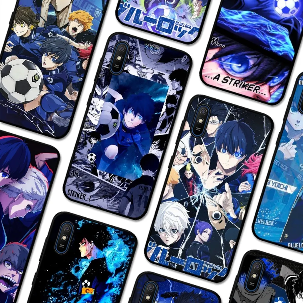 Чехол для телефона с синим замком в стиле аниме Redmi Note 4X5 A 6 7 8 T 9 9S 10 11 11S 11Epro Poco M3 Pro