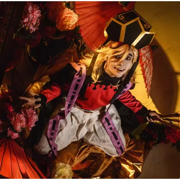 Костюм для косплея Demon Doma Douma парик комплекты фанатов киметасу костюм Хэллоуина