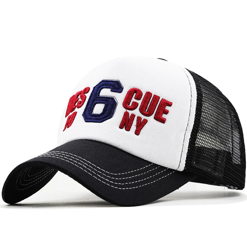 

Baseball Fishing Cap Men's letter Embroidery Summer Mesh Cap Hat For Men Women Snapback Gorras Hombre Hat Casual Cap Dad Hat
