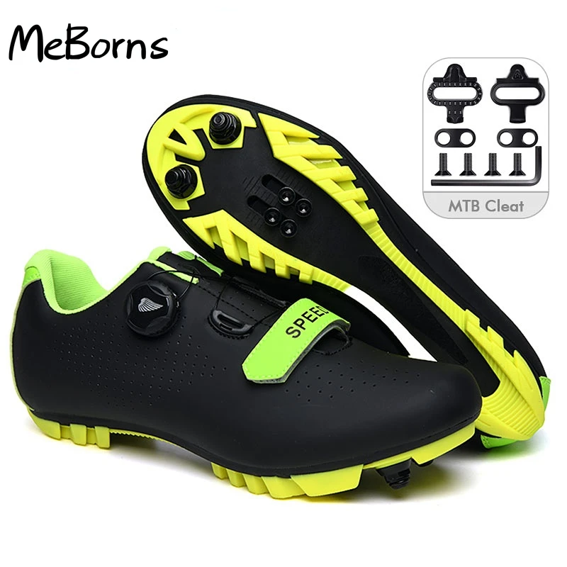 

Self-Locking Bicycle Cycling Shoes Men MTB Road Bike Racing Cleat Flat Shoes Rubber Sneakers Women Professional Outdoor Sports